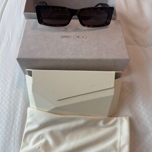 Jimmy Choo Brown Tortoise Sunglasses